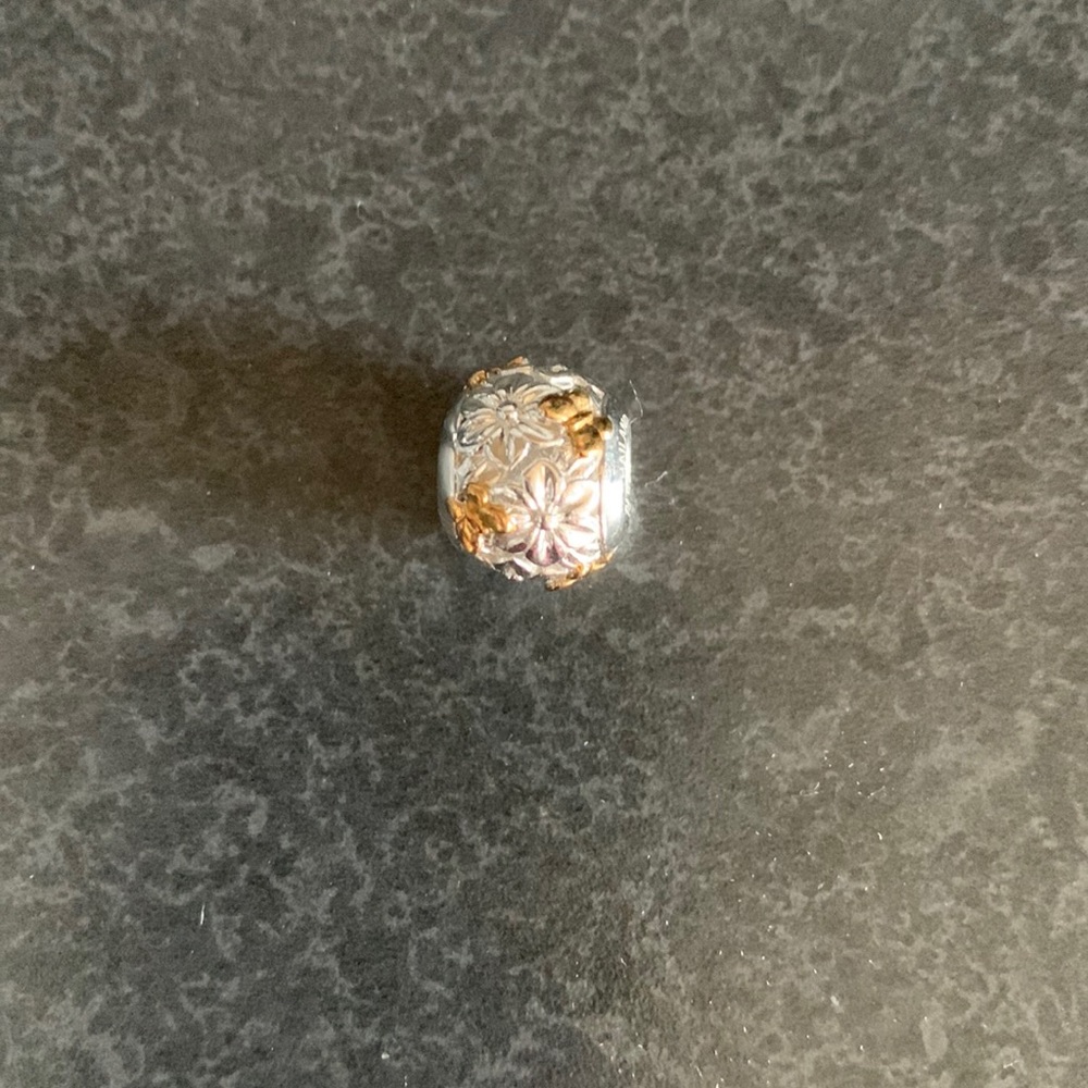 Flower and Butterfly Pandora Bead
